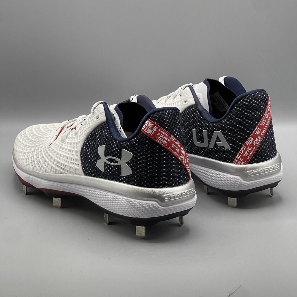 Under Armour Softball Cleats Womens 7.5 Glyde 2.0 MT LE American 3026602 USA - Picture 9 of 14